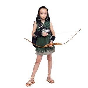 Spooktacular Creations Hooded Huntress Girl Costume Set